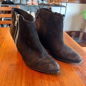 Brown Suede Free People Wedge brown Bootie